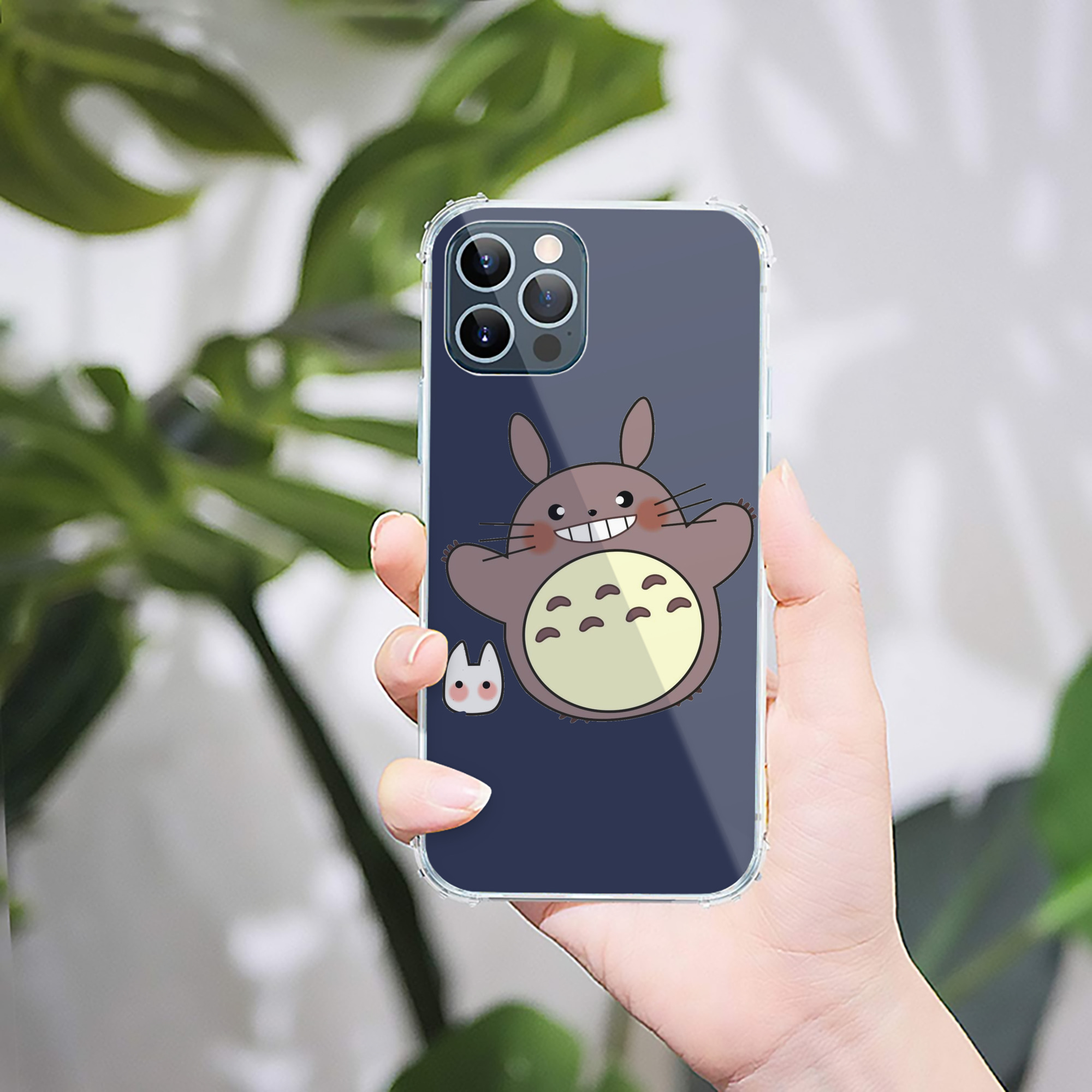 （画像用） となりのトトロ 草壁メイ 草壁サツキ My Neighbor Totoro Satsuki Kusakabe Mei Kusakabe 【iPhone 12シリーズ対応】透明スマホケース（クリアソフトケース）